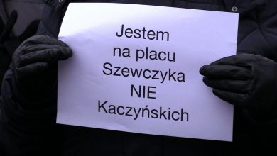 Katowice mają plac Marii i Lecha Kaczyńskich. Szewczyk zdekomunizowany zgodnie z prawem (fot.TVS)