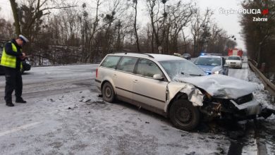 Wypadek na DK88 w Zabrzu! [ZDJĘCIA] Zderzyły się dwa samochody