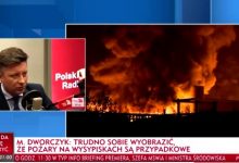 Na posiedzeniu rządu informacja ministra środowiska ws. pożarów wysypisk śmieci (fot.TVP Info)