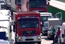 Wypadek na węźle A4 Sośnica. W Gliwicach zderzyły się dwie ciężarówki (foto:archiwum - poglądowe)