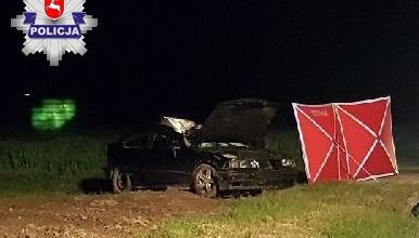 Zderzył się z łosiem. 19-latek poniósł śmierć na miejscu (fot.Policja Lubelska)