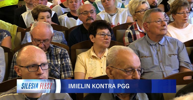 Mieszkańcy Imielina protestują przeciwko wydobyciu węgla w KWK Ziemowit. Boją się o swoje domy [WIDEO] (fot.mat.TVS)