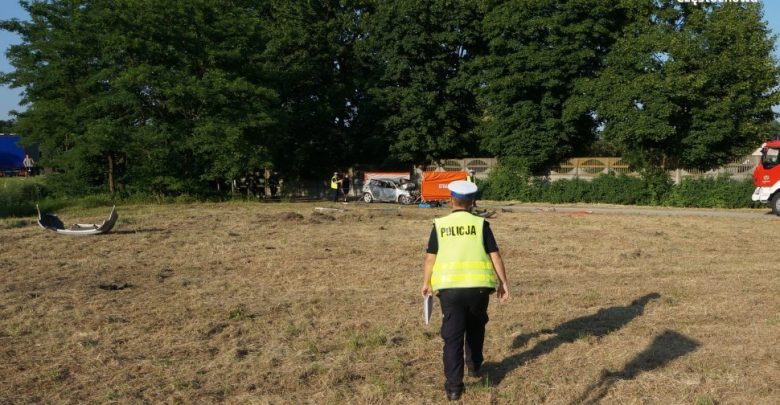 Śląskie: Tragiczny wypadek w Kniei. Nie żyje 41-letni mężczyzna (fot.Śląska Policja)