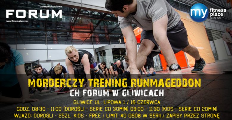 Przygotujcie się do Runmageddonu, czyli Morderczy Trening w Centrum Handlowym Forum w Gliwicach (fot.Runmageddon)