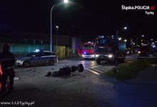 Śmiertelny wypadek motocyklisty w Tychach [ZDJĘCIA] (fot.KMP Tychy)