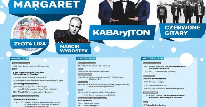 Dni Rybnika 2018 [PROGRAM] Wyrostek, Czerwone Gitary, Margaret i Gromee