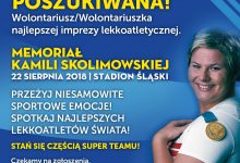 Memoriał Kamili Skolimowskiej 22 sierpnia na Stadionie Śląskim. Poszukiwani wolontariusze! (fot.mat.prasowe)