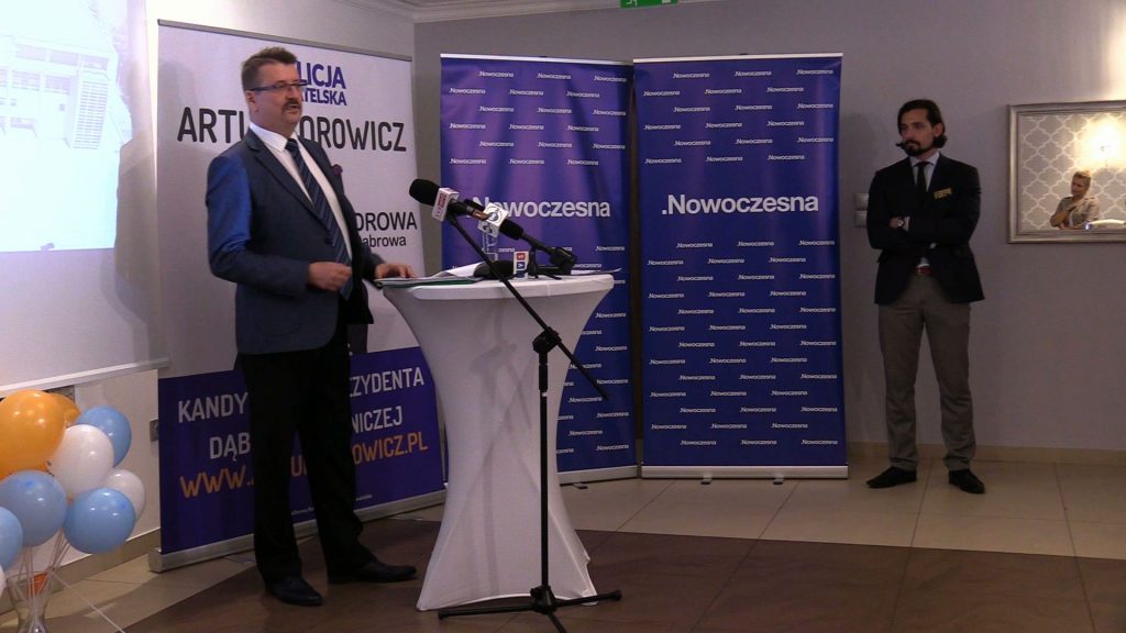 Przed wyzwaniem staje również Artur Borowicz – kandydat Koalicji Obywatelskiej na prezydenta Dąbrowy Górniczej