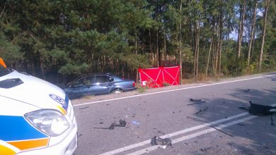 Śmiertelnie potrącił rowerzystkę. Kierowca BMW był pijany (fot.Policja Łódzka)