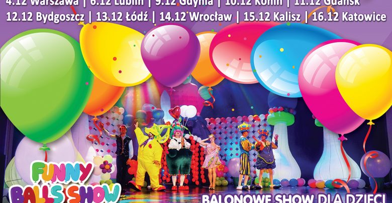 Interaktywne widowisko balonowe dla całej rodziny, czyli FUNNY BALLS SHOW w Katowicach (fot.mat.prasowe)