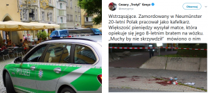 Niemcy: Młody Polak zabity przez nożownika w pobliżu meczetu (fot. tt Cezary Trotyl Gmyz/pixabay)