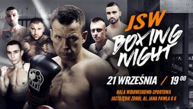 Gratka dla fanów boksu zawodowego, czyli "JSW BOXING NIGHT" już dziś w Jastrzębiu - Zdroju (fot.ebilet)