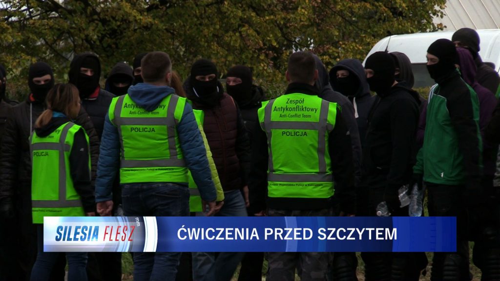 Katowice: Dwie demonstracje na raz! Policja przed szczytem COP24 uczy się tłumić zamieszki 