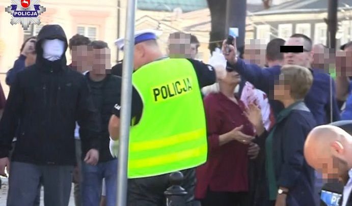34-latek aresztowany za atak na policjanta podczas Marszu Równości (fot. Policja Lubelska)