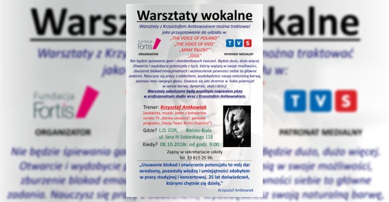 Warsztaty wokalne (fot. Fundacja Fortis)