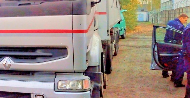 Ciężarówka pełna toksycznych odpadów zatrzymana w Gliwicach (fot.KMP Gliwice)