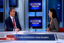 Debatę Prezydencką TVS Ruda Śląska poprowadziła Anna Tabaka. Nie zabrakło pytań o polityczną przynależność, ale i o to, co udało się Markowi Wesołemu jako radnemu, zrobić dla Rudy Śląskiej