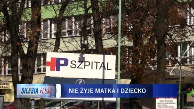 Dramat w szpitalu w Pyskowicach. Najpierw zmarło dziecko, później jego matka [WIDEO] (fot.mat.TVS)