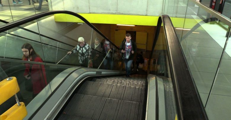 O nieruchomych-ruchomych schodach na dworcu PKP w Katowicach krążą już legendy