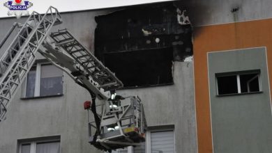 Pożar domu wielorodzinnego. Nie żyją dwie osoby (fot.Policja Lubelska)