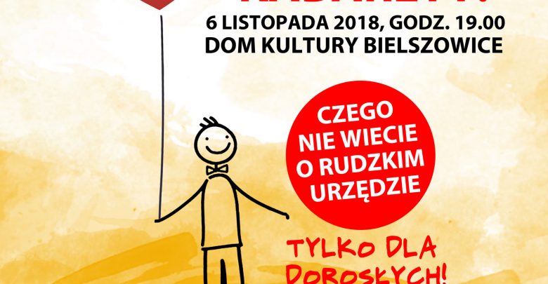 Ruda Śląska: „O rety! Urzędowe kabarety”. Urzędnicy wystąpią na scenie dla 9-letniego Kacpra, który walczy z glejakiem wielopostaciowym (fot.UM Ruda Śląska)