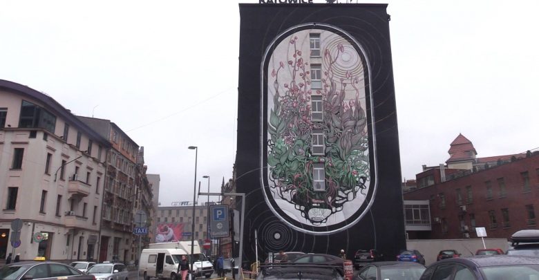 Katowice: Miasto ma kolejny mural. Nawiązuje do Szczytu Klimatycznego [WIDEO] (fot.mat.TVS)
