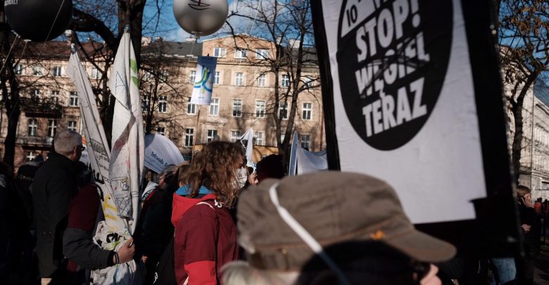 „Węgiel to czarne zło”. Przez Katowice przeszedł „Marsz dla Klimatu” [WIDEO] (fot.Paweł Jędrusik)