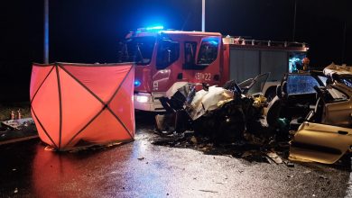 Jak on wjechał pod prąd? Policja bada przyczyny śmiertelnego wypadku w Jaworznie (fot.Paweł Jędrusik)