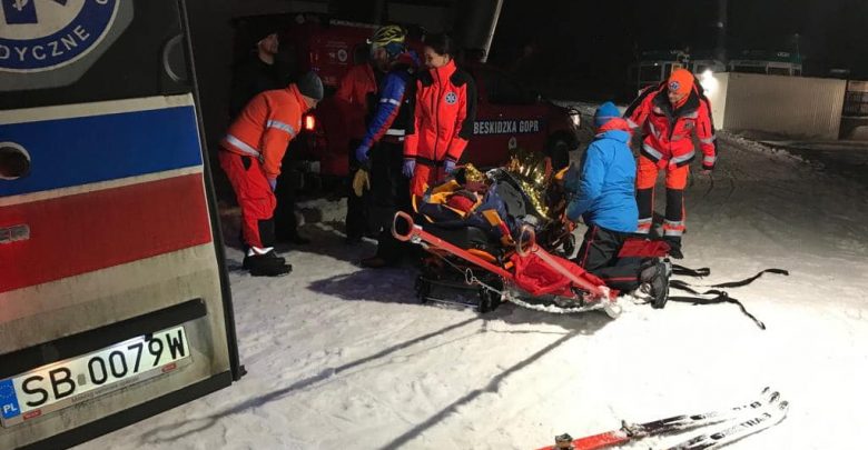 Groźny wypadek w Beskidach! Trzy osoby zostały ranne (fot. facebook.com/gopr)