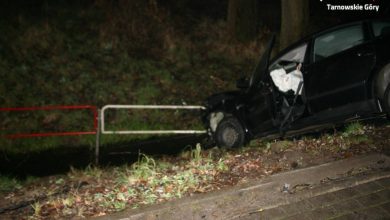 Tarnowskie Góry: o włos od tragedii [ZDJĘCIA] Dwa groźne wypadki - ranne cztery osoby (fot. KMP Tarnowskie Góry)