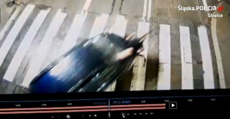 Gliwice: samochód potrącił kobietę "na pasach"! Zobacz przerażające WIDEO