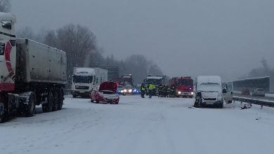 Karambol na autostradzie A4. Zderzyło się sześć samochodów