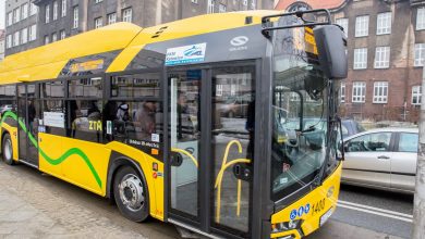 Elektryczny autobus marki Solaris wyjechał dziś w swoją pierwszą trasę po Katowicach (fot.UM Katowice)