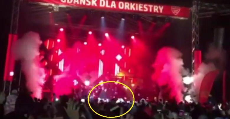 PILNE!!! Prezydent Gdańska dźgnięty nożem na scenie podczas finału WOŚP! (fot.youtube)