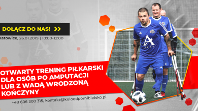 Amp futbol w Katowicach. Otwarty trening piłkarski odbędzie się 26 stycznia w Kopalni Futbolu (fot.Kuloodporni)