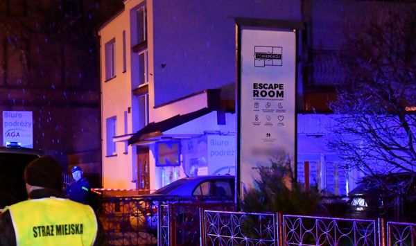 Koszalin w żałobie po śmierci 5 osób w pożarze w escape roomie (fot. TVP Info)
