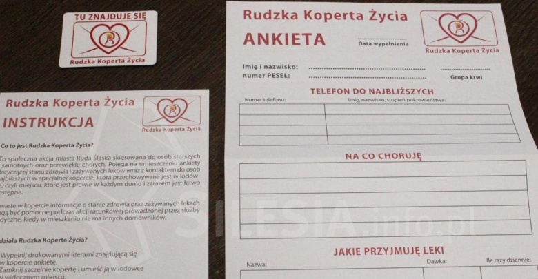 Ruda Śląska: Ta koperta może uratować życie (fot. rudaslaska.com.pl)