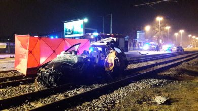 Pijany 52-latek jechał po mieście 140 km/h. Zabił kierowcę toyoty [FOTO] (fot. KMP Łódź)