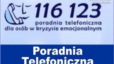 Przeżywasz kryzys emocjonalny? Pod nr tel. 116-123 znajdziesz pomoc! (fot. KMP Dąbrowa Górnicza)