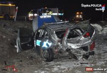 Śląskie: Wypadek z udziałem policyjnego radiowozu [ZDJĘCIA] Ranni policjanci trafili do szpitala (fot.Śląska Policja)