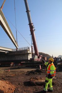 DK 44 w Tychach: trwają prace przy budowie wiaduktu [ZDJĘCIA] (fot. materiały prasowe)