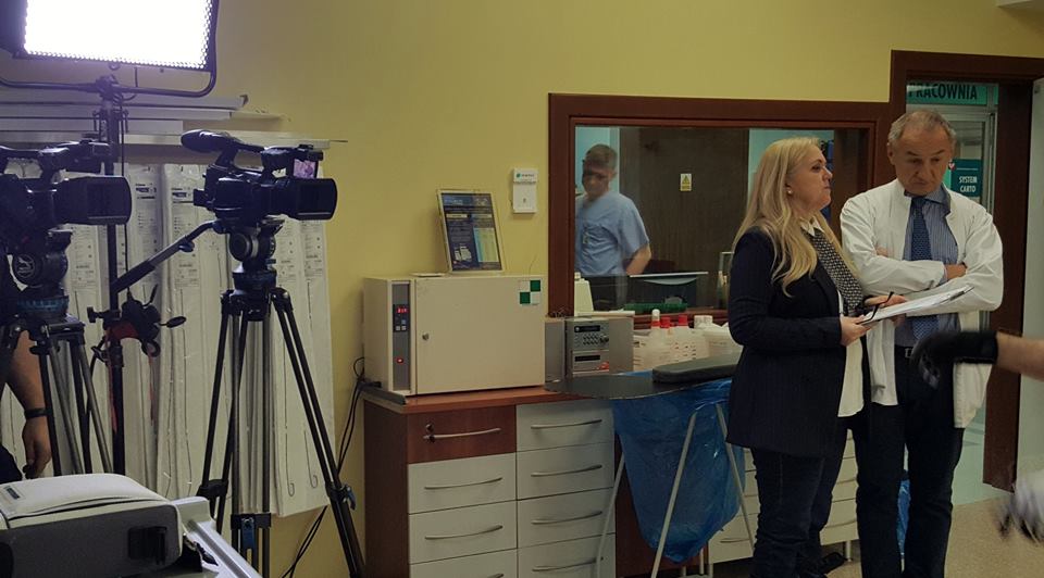 Kierunek Zdrowie: zawał serca. Nagrywanie programu w Górnośląskim Centrum Medycznym. Fot. Dominika Bem