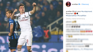 Rekord Krzysztofa Piątka (fot. instagram acmilan)