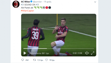 Cieszynka Piątka (fot. twitter acmilan)