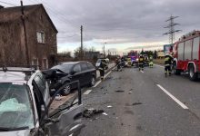 We wtorek rano przy ul. Gliwickiej w Mikołowie doszło do wypadku z udziałem trzech samochodów osobowych (fot.www.112tychy.pl)