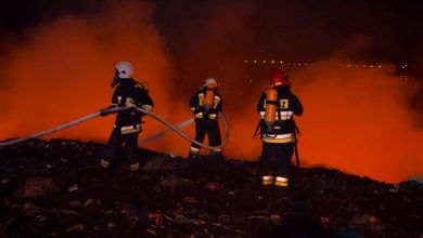 Pożar chemikaliów w starej cukrowni w Chybiu [WIDEO] Zatrzymano czterech mężczyzn