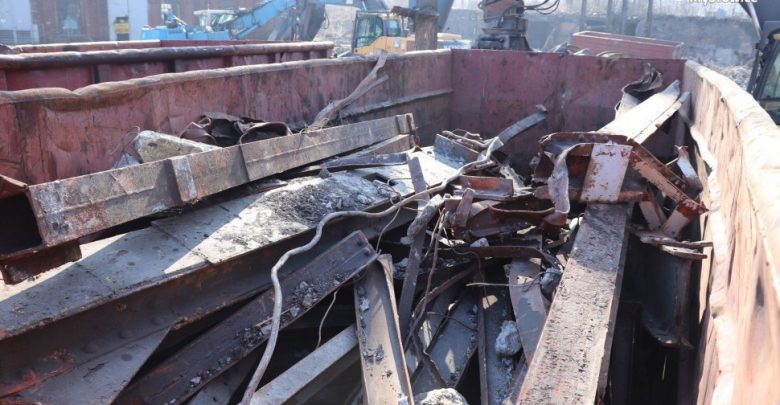 Przysypali złom gruzem i tak chcieli ukraść 18 ton złomu z terenu kopalni KWK Mysłowice (fot. KMP Mysłowice)