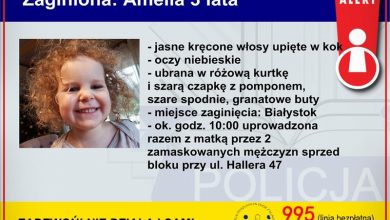 25-letnia matka i jej 3-letnia córka zostały porwane sprzed bloku w Białymstoku (fot.policja.pl)