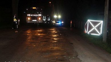 Motocyklista uderzył w mur. Zginął na miejscu. Wcześniej potrącił 14-letniego chłopca (fot. Policja Lubuska)