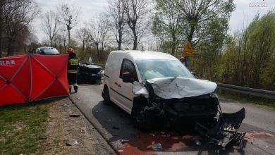 Śląskie: Tragiczny wypadek w Kalei [ZDJĘCIA] Policja szuka świadków (fot. KMP Kłobuck)